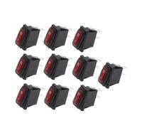 10pcs 2D2P-red_NO LIGHT KCD3 34x17.5mm Rocker Switch ON-OFF 2Pin 2Position,15A 250VAC/20A 125VAC Controls Switches