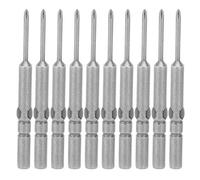 10pcs 2mm High Hardness Cross Magnetic Screwdriver Bits Set Electric Screwdriver Bits for Repairing Electronic Devices