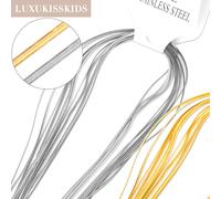 10pcs 2mm Stainless Steel Flat Snake Chain Necklace Jewelry Making Findings NEW