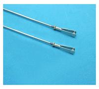 10PCS 2mm Steering Rod w M2 Metal Clevis Chuck for DIY Model 25/30/35/45/55/65/75/85/95/100/110/120/130/140/150/200/250/300mm (Color : 200mm)