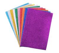 10Pcs 2mm Thick Self Adhesive Glitter EVA Foam Sheets Colorful Sponge Paper for Handicraft Arts and Crafts DIY Project Classroom