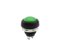 10PCS 2Pin Mini Switch 12mm 1A Waterproof Switch PBS33B 12V Momentary Push Button Switch Reset Non-locking PBS-33B(Green)