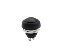 10PCS 2Pin Mini Switch 12mm 1A Waterproof Switch PBS33B 12V Momentary Push Button Switch Reset Non-locking PBS-33B(Black)