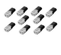 10pcs 2pin Pluggable Wire Connector Quick Splice Electrical Cable Crimp Terminals for Wires Wiring 22-20AWG LED Car Connectors
