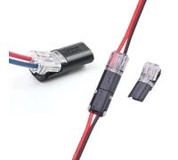 10pcs 2pin Pluggable Wire Connector Quick Splice Electrical Cable Crimp Terminals for Wires Wiring 22-20AWG LED Car Connectors