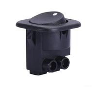 10PCS 2Pin Round Rocker Switch 6A 10A Single Pole Illuminated Rocker Switch with Long Electrical Life of up to 10,000 Cycles for Reliable Performance