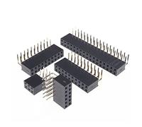 10PCS 2X3/4/5/6/7/8/10/20/40 PIN double Row Right Angle Female Pin Header 2.54MM PITCH Strip Connector Socket(10PCS 2x6)