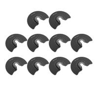 10Pcs 3-1/2'' Oscillating Saw Blades Semicircular Saw Blade High Carbide Oscillating Multi Tool Blades Quick Release Hybrid Vibrating Blade Kit for Cutting Wood Plastic Metal (10pcs)