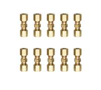 10Pcs 3/16" Brake Pipe Fittings Set for 4.75mm SAE Flaring Brake Line Kit, Brake Tubing Fitting