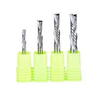 10Pcs 3.175 4 5 6mm 2 Flute Down Cut Solid Carbide Milling Cutter Spiral Router Bit Carbide End Mill Wood MDF(10P 4x17x45L)