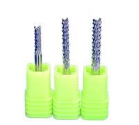 10pcs 3.175/4/6/8mm Carbide PCB Milling Cutter CNC Engraving Bits Corn End Mill 0.4-6/8mm Milling Tools For Circuit Board(4x4x28x50L)