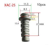 10pcs 3/4/5mm Cable Gland Connector Rubber Strain Relief Cord Boot Wire Sleeve(5mm - White)