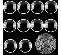 10PCS 3.5" Round Circle Dimensional Domes and 17PCS/Set Nesting Circle Dies for Card Making Plastic Clear Puffy Shaker Covers for Shaker Card Decor Shaker Window Blister Round Metal Die Cuts Template