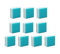 10PCS 3 Layers Stamp Carving Blocks Soft Rubber Engraving Stamps for DIY Handcrafts Blue White (3 x 3 x 1.5cm)