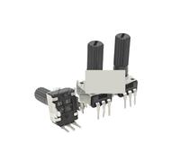 10PCS 3-pin RV09 Potentiometer RV0932 Vertically Adjustable Resistor B103 B10K Ohm Flower Axis Length 17.5mm(B100K)