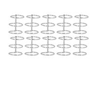 10Pcs 3 Ring Metal Loose Leaf Binders, Stainless Steel Book Rings for Notebook Travel Diary, Photo Album Binding Spines with Secure Rotating Rivet, Compatible with 6 to 30 Hole Sys (30mm)