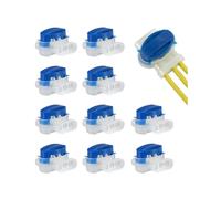 10PCS 3-Way Wire Connectors, Waterproof Electrical IDC 314-BOX Cable Connectors for 22-14AGW Wires Robotic Lawn Mower