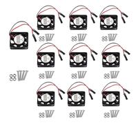 10pcs 3007 Brushless Cooling Fan - 30x30x7mm, Quiet 3.3V/5V DC Fan for Raspberry Pi 4, 3B+, 2, B+, Zero/Zero W, Robot Projects