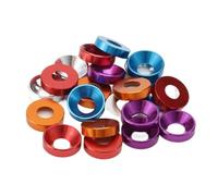 (10PCS)304 Stainless Steel Cup Washers, 5-10pcs M2 M2.5 M3 M4 M5 Aluminum Countersunk Head Bolt Washers Gasket Concave Conical(Black,M2)