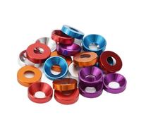 (10PCS)304 Stainless Steel Cup Washers,5-10pcs M2 M2.5 M3 M4 M5 Aluminum Countersunk Head Bolt Washers,Concave Conical Decorative(Silver,M2)