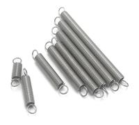 10Pcs 304 Stainless Steel Dual Hook Small Tension Spring Hardware Accessories Wire Dia 0.3mm Outer Dia 3mm Length 10-50mm (Length : 0.3 x 3 x 45mm)