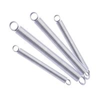 10Pcs 304 Stainless Steel Extension Spring Wire Dia 0.3mm O Ring Hook Coil Dual Hook Small Tension Spring OD 3mm(110mm)