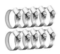 10PCS 304 Stainless Steel Hose Clips 6-12mm, Adjustable Jubilee Clamps for Washing Machine Car Garden, Leak-Proof Fittings for Hose Pipe Tube, Jubilee Clip Assorted Securing Hoses Connection
