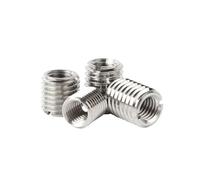 10pcs 304 Stainless Steel Inside Outside Thread Adapter Screw Sheath Insert Sleeve Conversion Nuts(M8-M10x20)