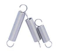 10Pcs 304 Stainless Steel Open Hook Tension Spring Diameter 0.5mm With O Hook Extension Spring OD 5mm 6mm Extension Spring(25mm,6mm (10Pcs))