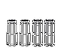 10Pcs 304 Stainless Steel Pneumatic Fitting PU Straight PG Reducer Quick Connector 4 6 8 10 12mm Air Compressor Hose Joint(PU-12,200 Pcs)
