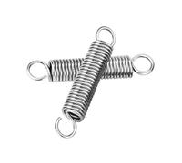 10Pcs,304 Stainless Steel Tension Spring,Wire Diameter 0.5mm,Outer Diameter 4mm,Length 45mm,S-shaped Hook,Corrosion and Rust Resistant