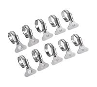 10PCS 304 Stainless Steel Worm Gear Hose clamp 6-44mm Adjustable Spiral Key clamp Water Pipe(21-38mm)