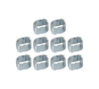 10PCS 304 Steel Double Ear Clamps Waterproof Pipe Clip Ideal for Plumbing Automotive & Machinery Applications Car Repair Hose Clamp