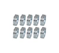 10Pcs 304 Steel Double Eared Hose Clamps Double Ear Clamps Suitable for Water Oil & Pipe Connection Strong Clamp