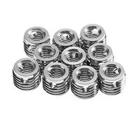 10Pcs 307 Stainless Steel Self Tapping Thread Insert, Thread Repair Insert for Metal and Plastic, Vibration Resistant Screw Thread Insert with High Tensile Strength for Automotive, (Inner M6*1.0,