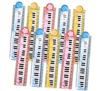 10pcs 30cm Piano Ruler Transparent Ruler Craftsman Folding Centimeter s Folding Measuring Convenient Kids Stationery Drawing s Straight s Multi Plastic