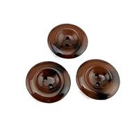 10pcs 30mm Coat Button Decoration Dyed Resin Buttons Garment Boots Sewing Clothes Accessories, Deep Brown, One Size