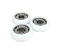 10PCS 30mm Round Plastic Coated Roller with 608ZZ Bearing 8x30x11mm BSR60830-11 POM Bearing 8 * 30 * 11mm Rowing seat and Furniture Wheel(8MM-10PCS-30MM)