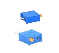 10PCS 3296 potentiometer Kit High Precision 3296W Variable Resistor 100R -1M 200R 500R 1k 2k 5K 10K 20K 50K 100K 200k 500k(50K Ohm)