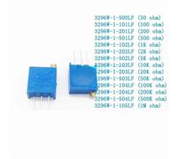10PCS 3296W potentiometer adjustable resistance multi-turn 103 503 100R 200R 1K 2K 5K 10K 100K Trimmer Potentiometer(1M Ohm)
