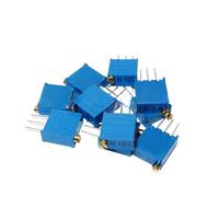 10PCS 3296W potentiometer precision adjustable resistance multi-turn trimming 1K 2K 5K 10K 100K 103 100R Trimmer Potentiometer(1K Ohm)