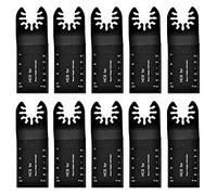 10pcs 32mm Bi Metal/Wood Oscillating Tool Accessories Blades Universal Oscillating Multitool Quick Release Saw Blades Set Compatible with Most of Oscillating Tool