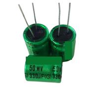 10PCS 330uf 50v vertical non-polar aluminum electrolytic capacitor 50v 330uf 13X16mm