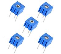 10PCS 3362P Trimmer Potentiometer 100 200 500 1K 2K 5K 10K 20K 50K 100K 500K 1M Ohm Single Turn Breadboard Resistance for Resistor elements (Size : 100 Ohm)