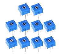 10PCS 3362P Turn Trimmer Potentiometers 100 200 500 1K 2K 5K 10K 20K 50K 100K 500K 1M Ohm 3Pin Series Resistance Potentiometer Resistor elements (Size : 1K Ohm)