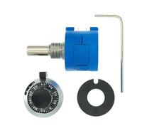 10pcs 3590S-2-103L 10K Precision Multiturn Potentiometer 10 Ring Adjustable Resistor + Turns Counting Dial Rotary Knob(1K Ohm)