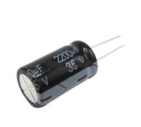 10PCS 35V2200UF 16 * 25mm 2200UF 35V 16x25mm aluminum electrolytic capacitor DIP