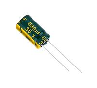 10pcs 35V680UF 35V 680UF 10 * 17MM 10 * 20MM Low ESR/impedance High Frequency Aluminum Electrolytic Capacitor Control circuit (Size : 10X17 10PCS)