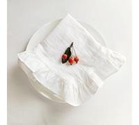 10PCS 35x50cm Flounced Cloth Napkins Cotton Ruffles Soft Wedding Decoration Home Table Decor Party Christmas Fishtail Tea Towel