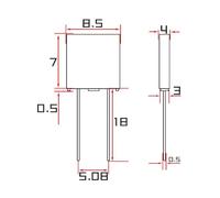 10Pcs 392 Square 382 Cylindrical Fuses T0.5A 1A 1.6A 2A 2.5A 3.15A 4A 5A 6.3A 8A 250V LCD TV Power Board Commonly Water Purifier(T2A,392)
